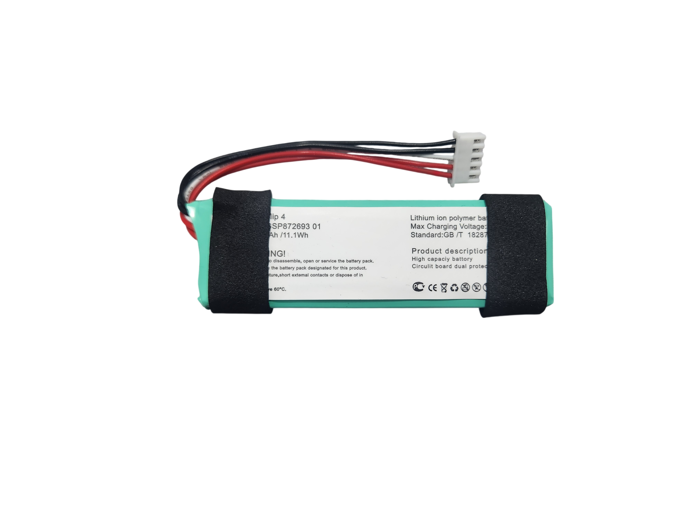 WJB-FLIP4-3-Photoroom BATERIA P/ PARLANTE JBL FLIP4 3.7V 3000MAH - Image 1